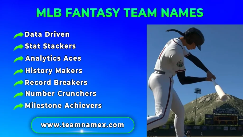 MLB Fantasy Team Names