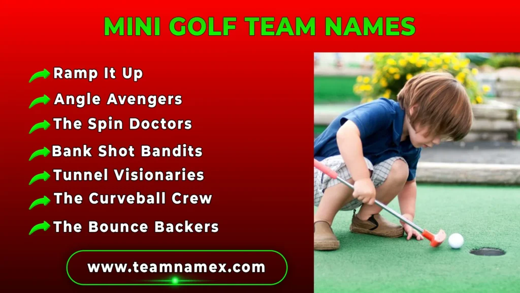 Mini Golf Team Names
