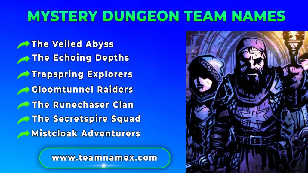 Mystery Dungeon Team Names