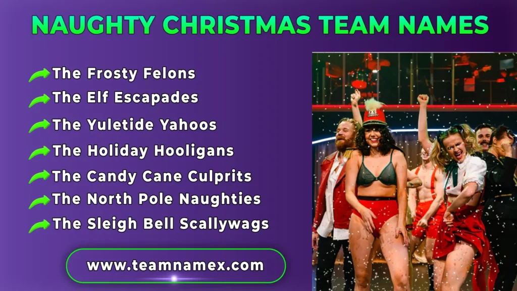 Naughty Christmas Team Names