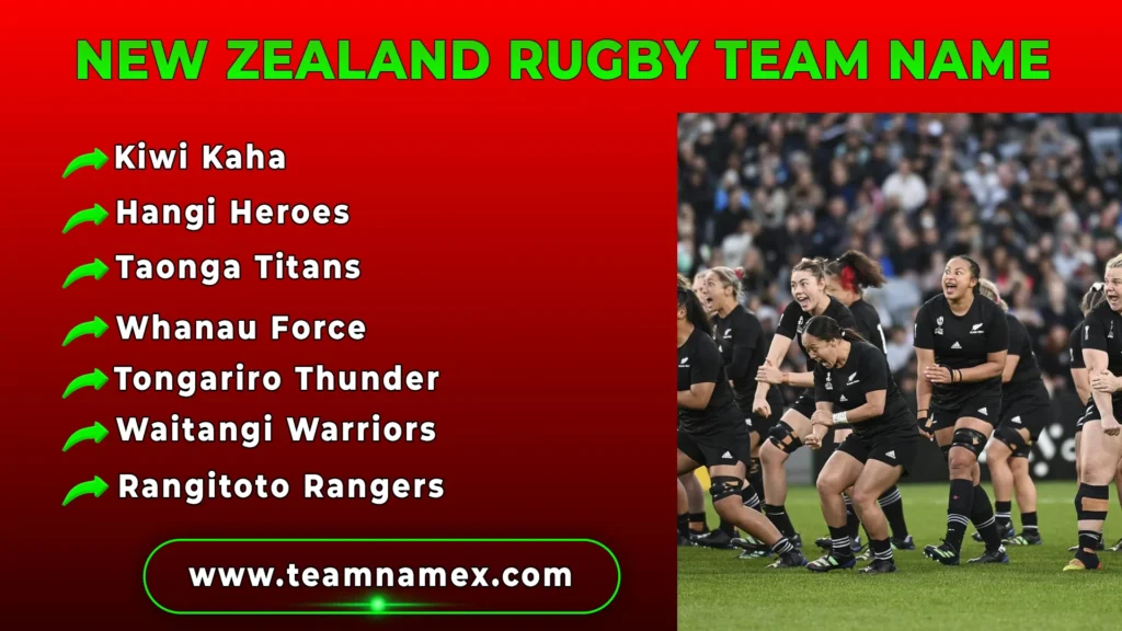 New Zealand Rugby Team Name