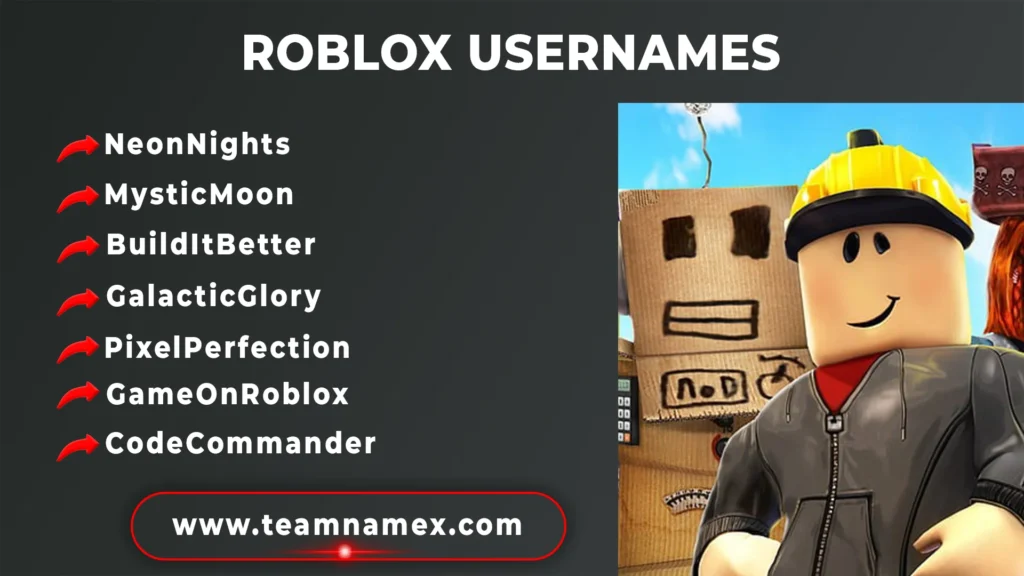 Roblox Usernames