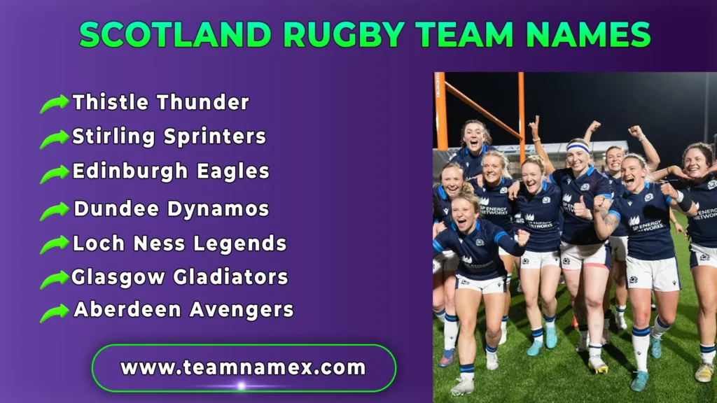 Scotland Rugby Team Names