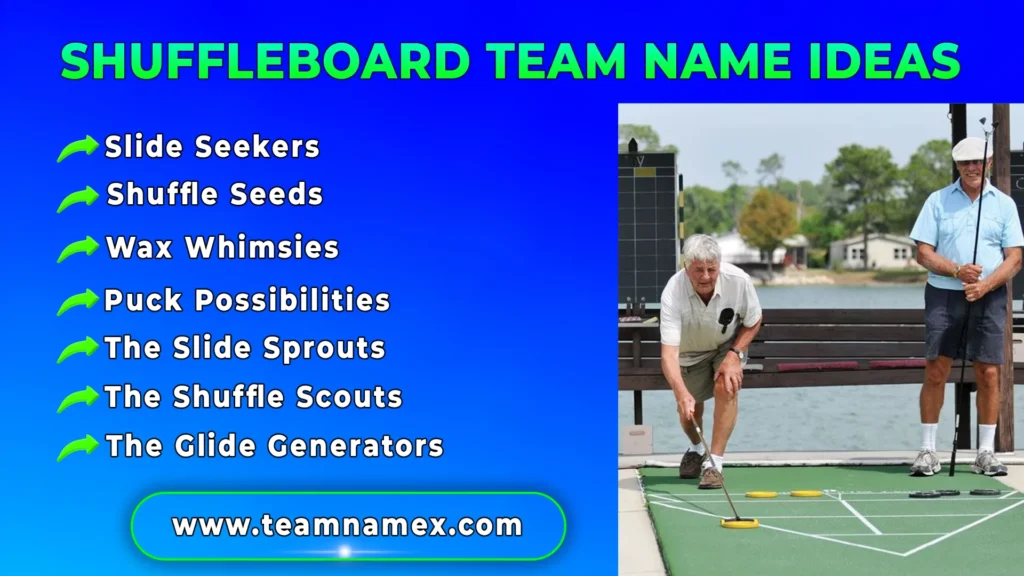 Shuffleboard Team Name Ideas
