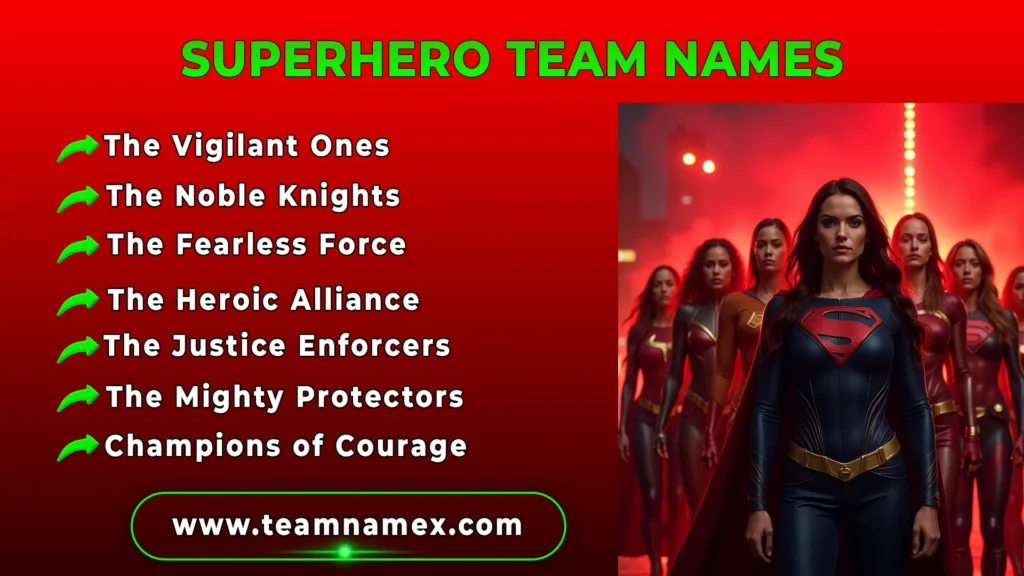 Superhero Team Names