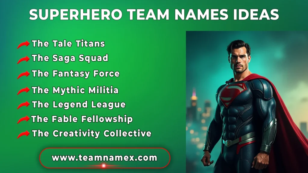 Superhero Team Names Ideas