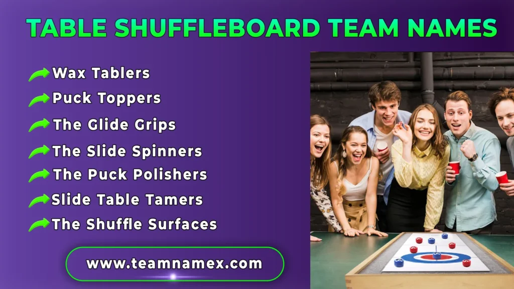 Table Shuffleboard Team Names