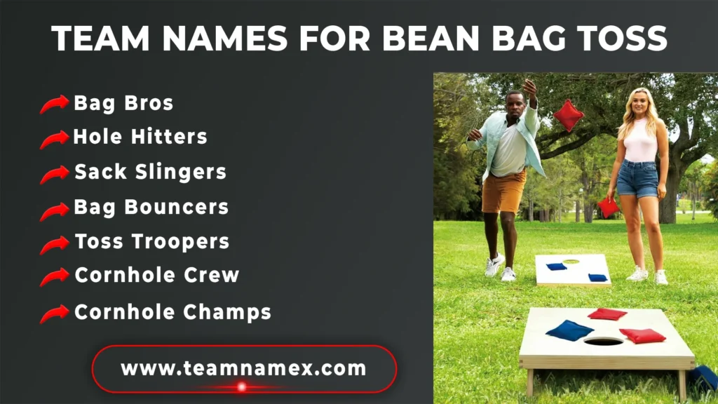 Team Names for Bean Bag Toss