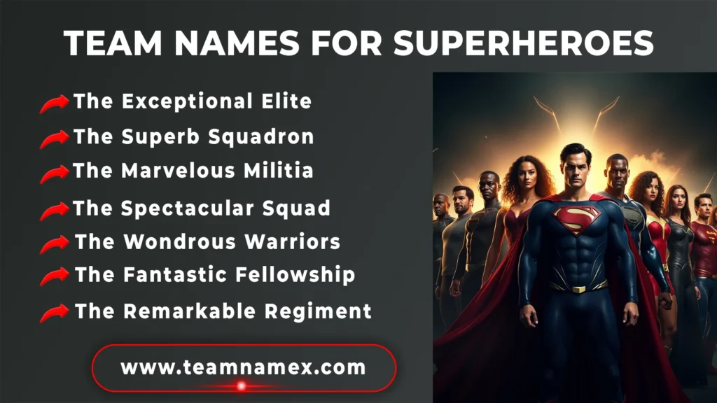 Team Names for Superheroes