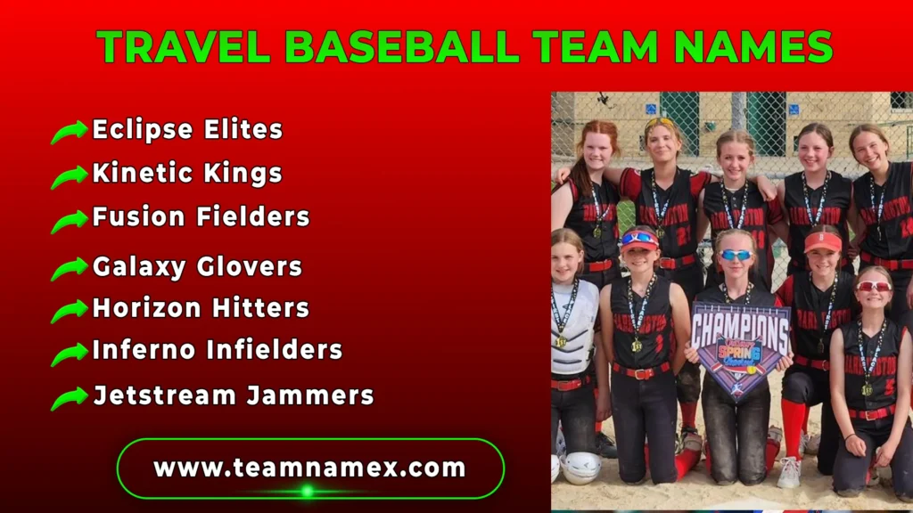 Travel Baseball Team Names
