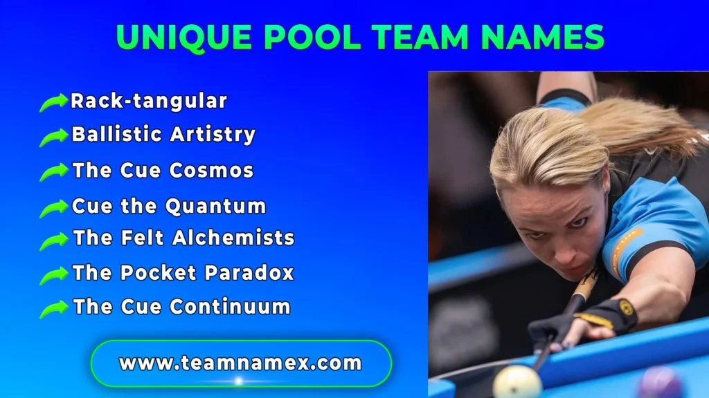 Unique Pool Team Names