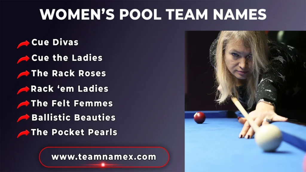 Women’s Pool Team Names