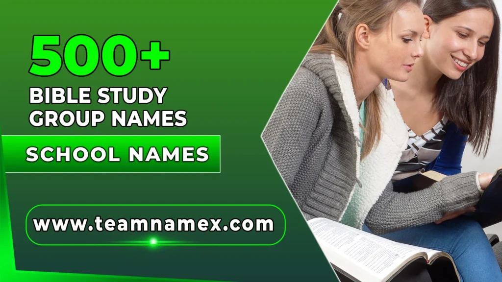 Bible Study Group Names