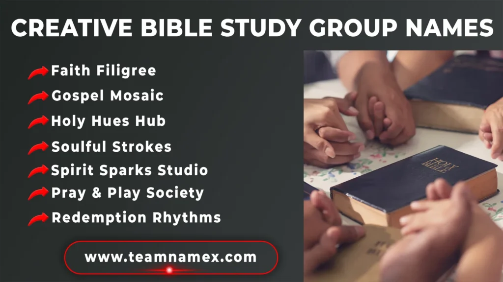 Creative Bible Study Group Names