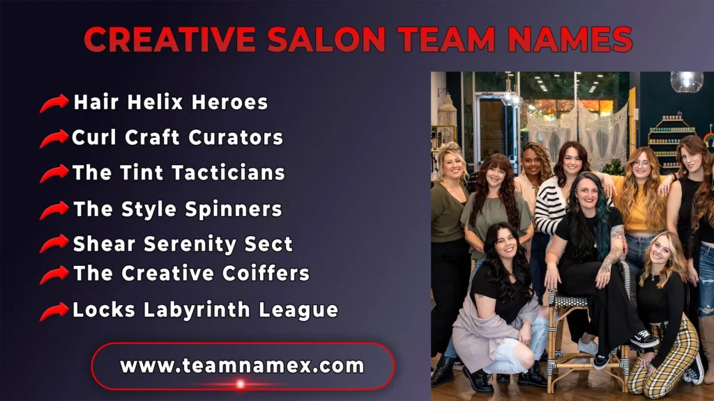 Creative Salon Team Names