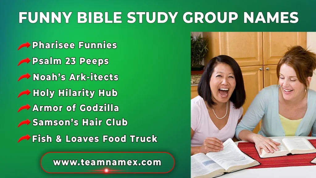 Funny Bible Study Group Names