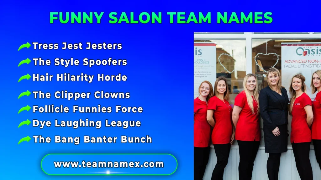 Funny Salon Team Names