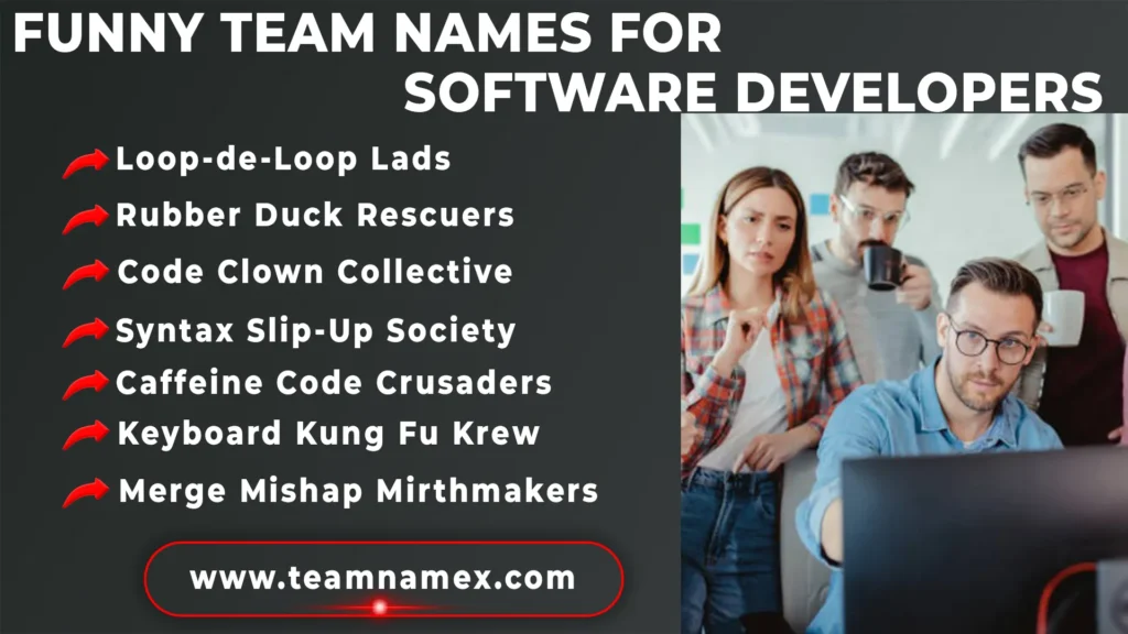 Funny Team Names for Software Developers