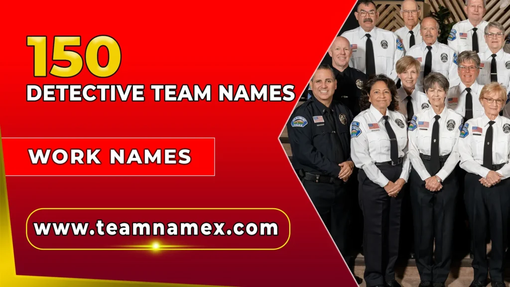 Detective Team Names