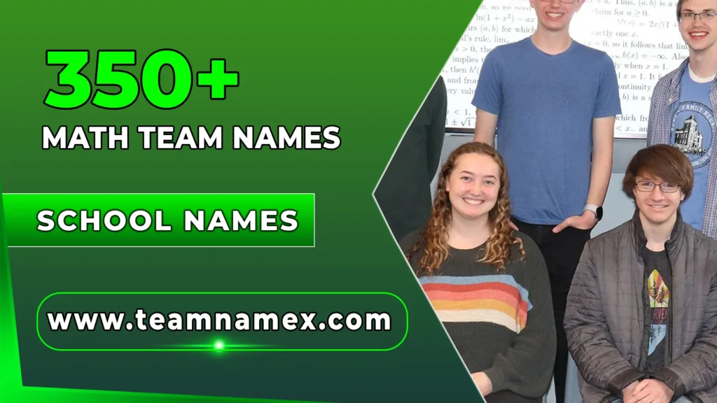 Math Team Names