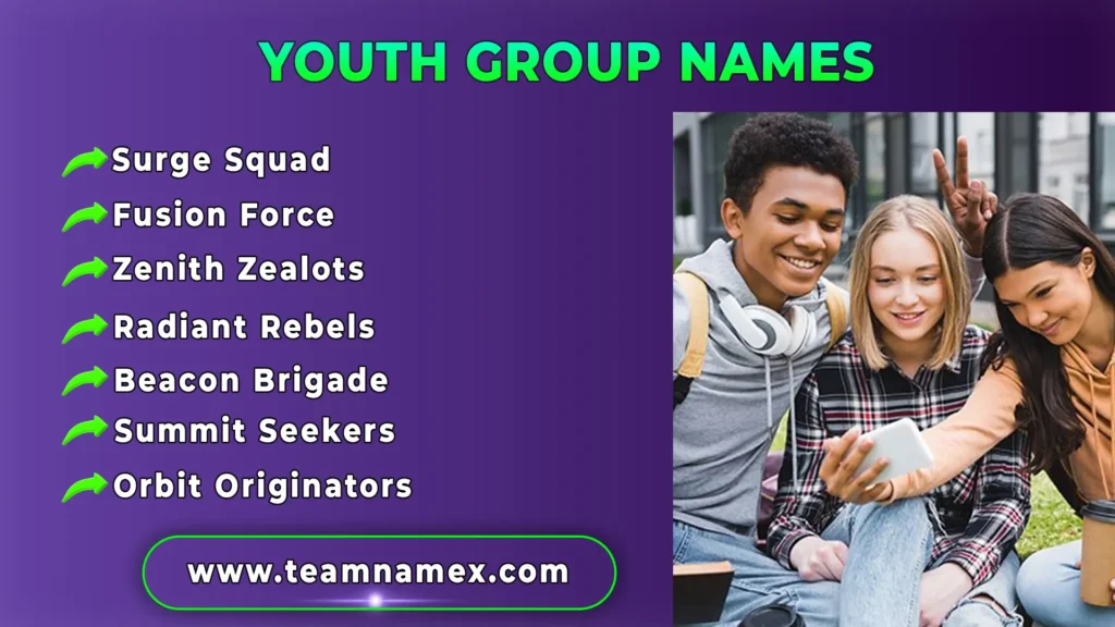 Youth Group Names