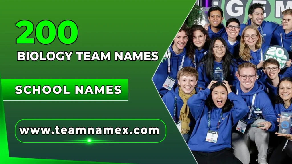 Biology Team Names