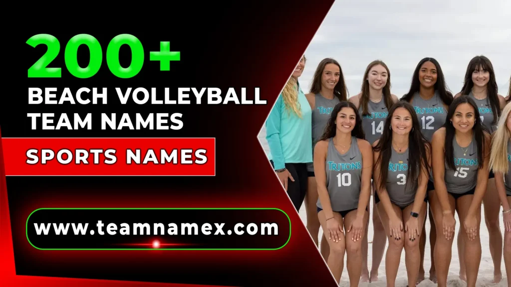 Beach Volleyball Team Names f