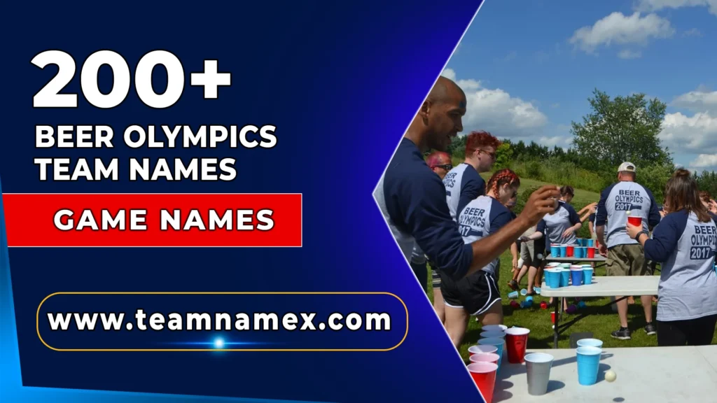 Beer Olympics Team Names