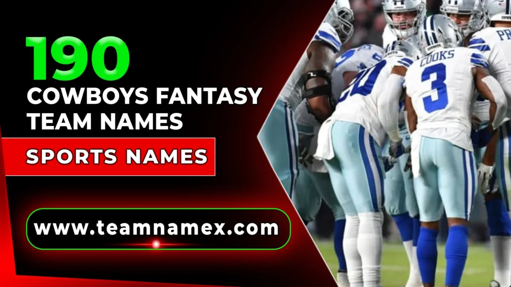 Cowboys Fantasy Team Names