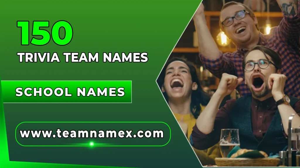 Trivia Team Names