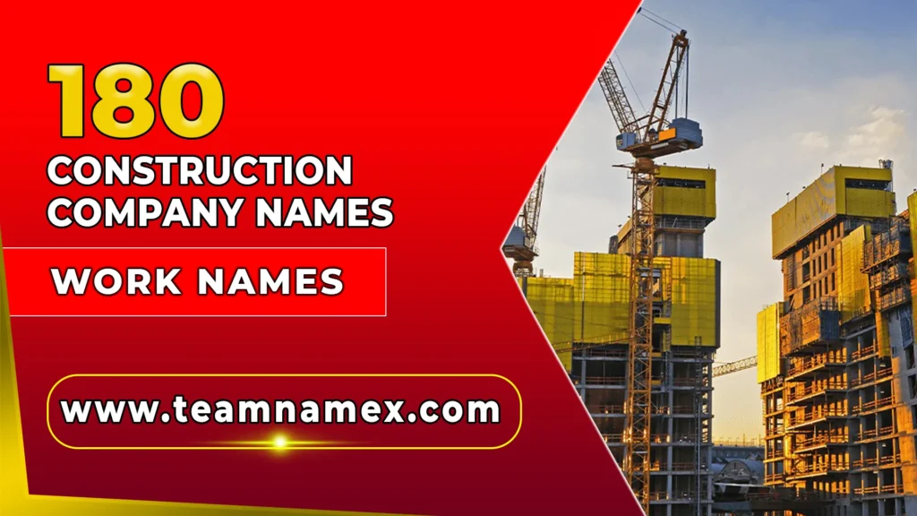Construction Company Names