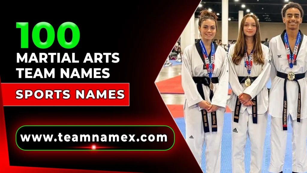 Martial Arts Team Names
