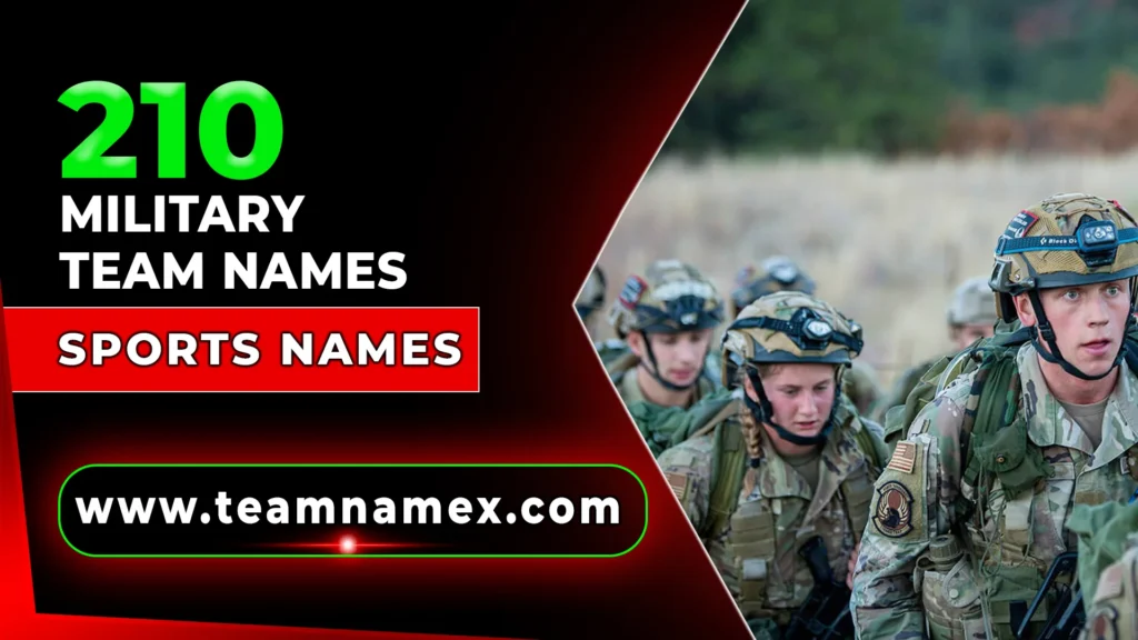 Military Team Names