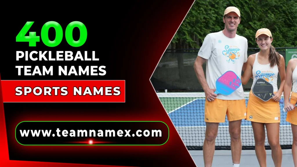 Pickleball Team Names