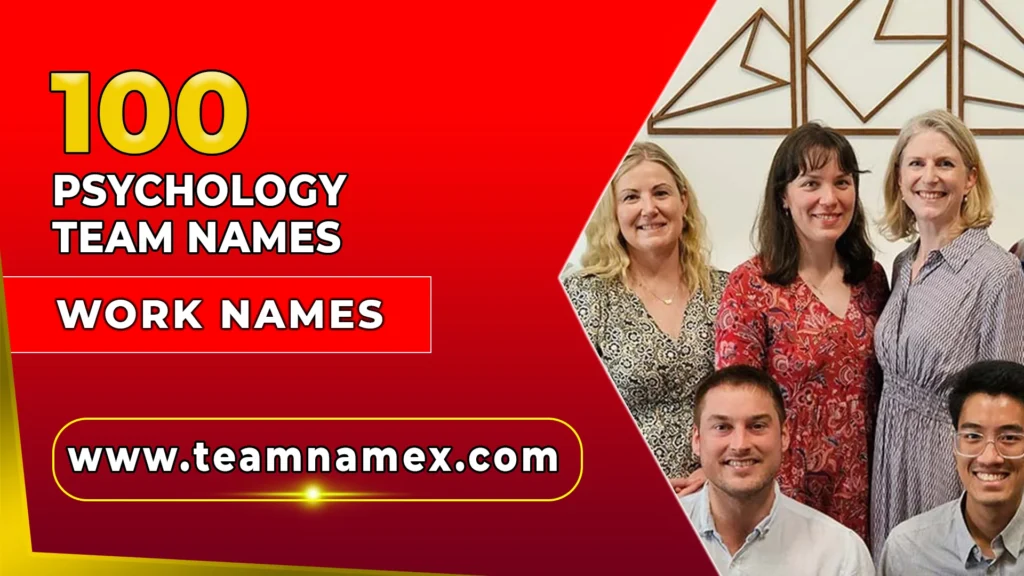 Psychology Team Names