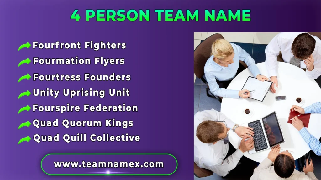 4 Person Team Name
