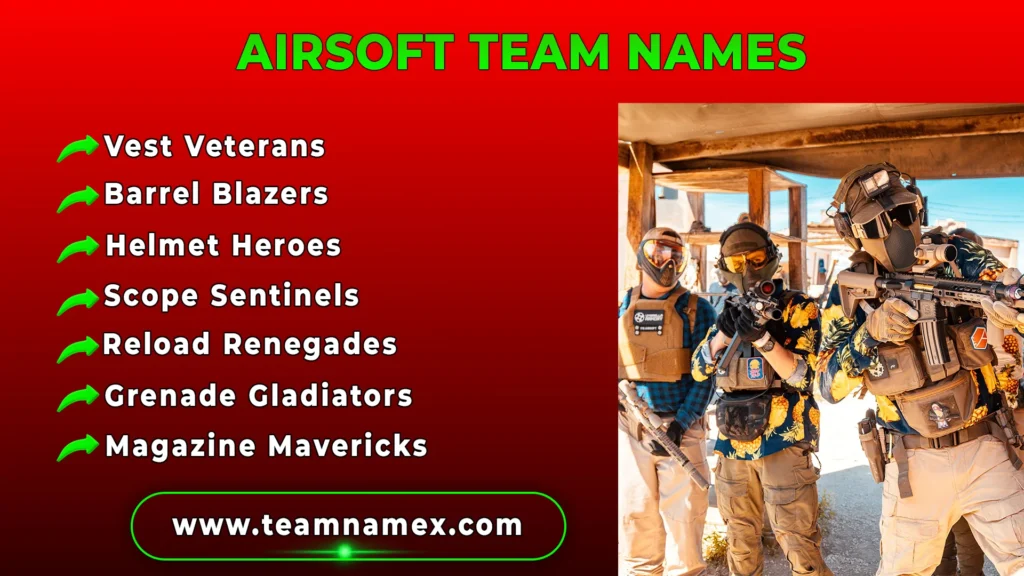 Airsoft Team Names