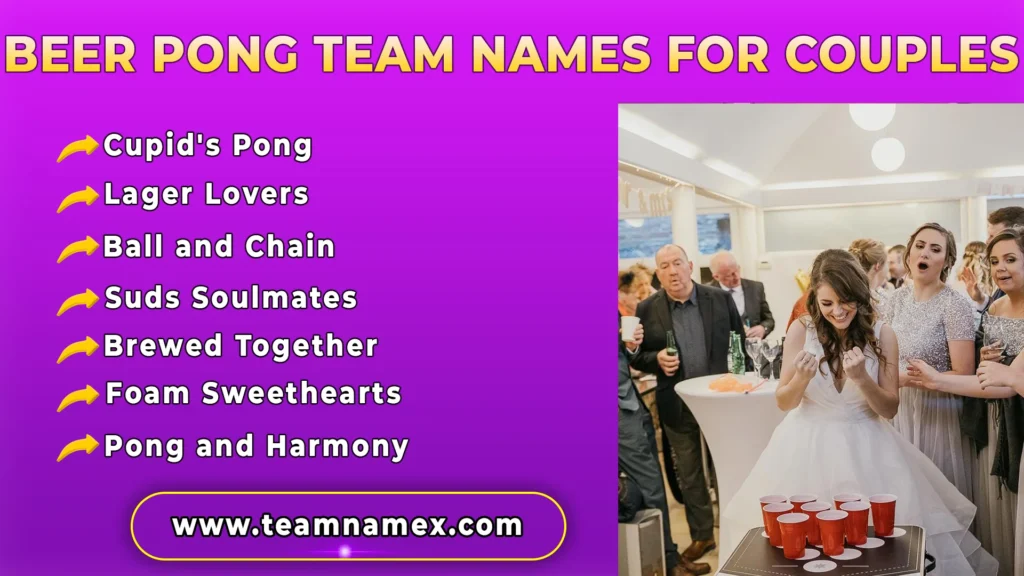 Beer Pong Team Names for Couples