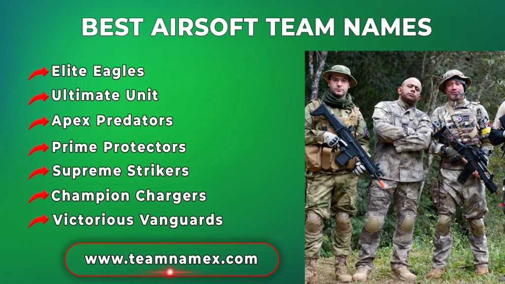 Best Airsoft Team Names