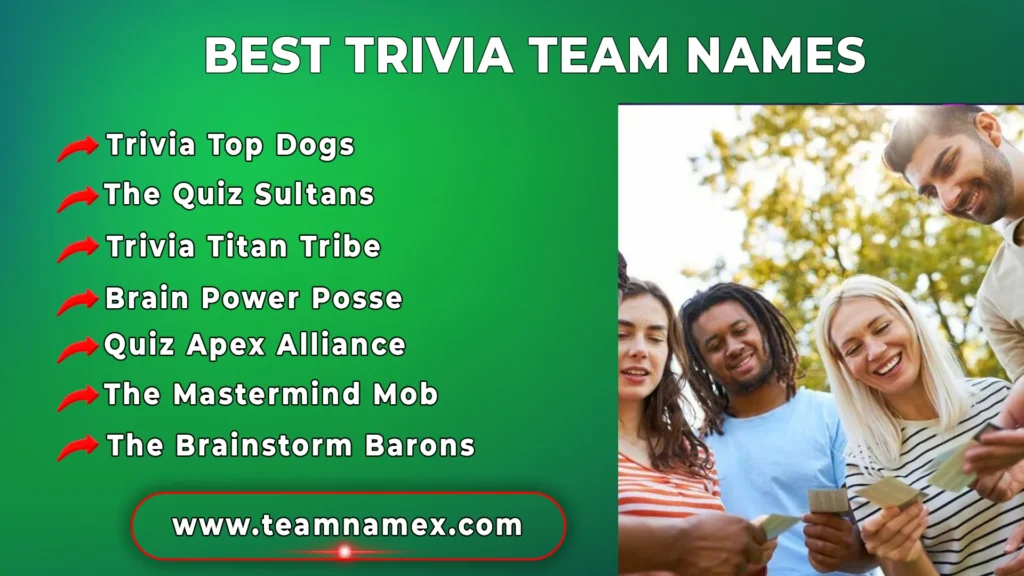 Best Trivia Team Names