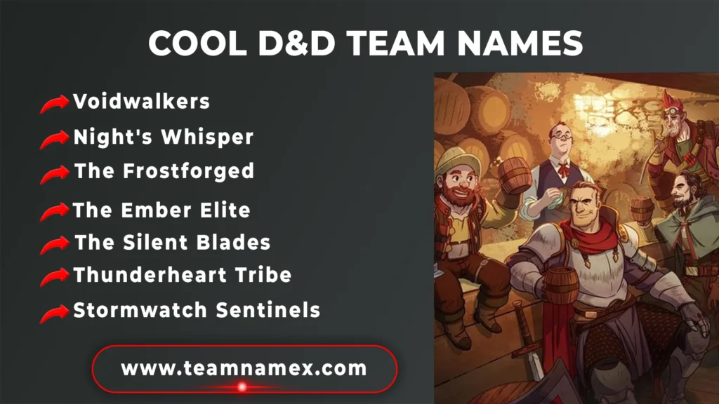 Cool D&D Team Names