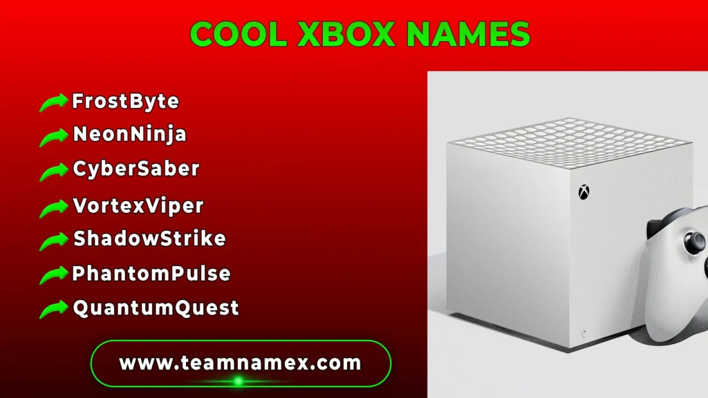 Cool Xbox Names
