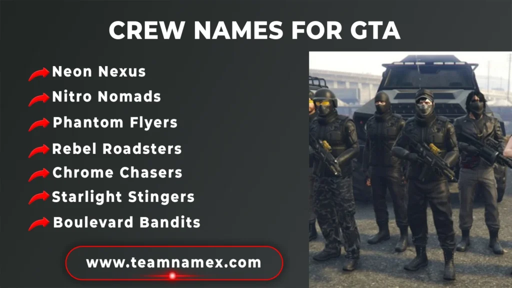 Crew Names for GTA