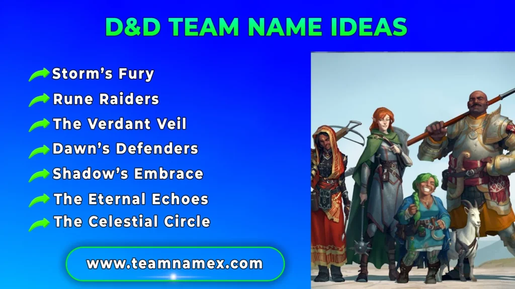 D&D Team Name Ideas