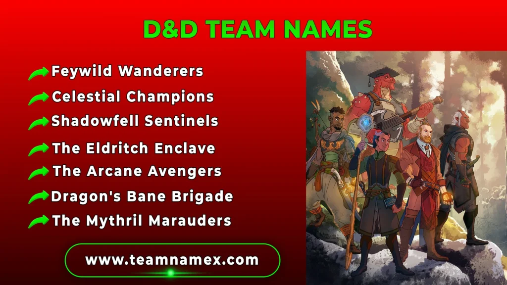 D&D Team Names