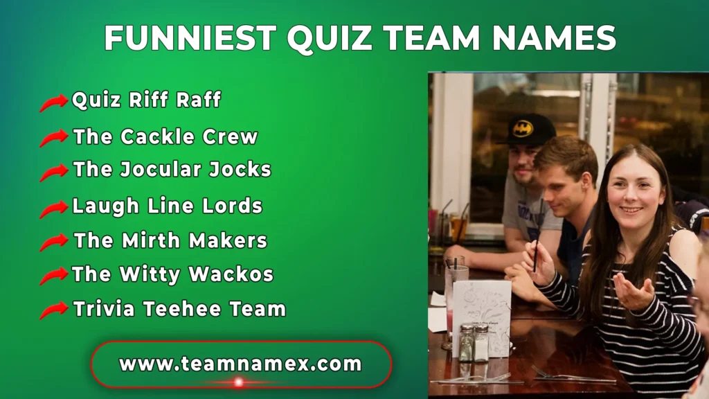 Funniest Quiz Team Names