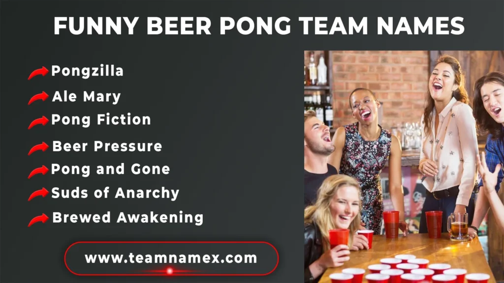 Funny Beer Pong Team Names