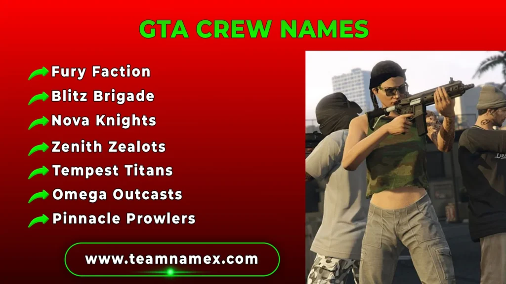 GTA Crew Names