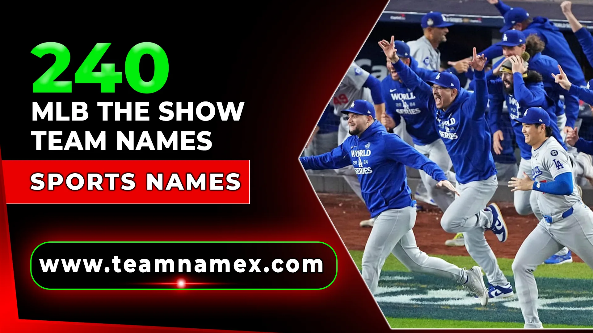 MLB The Show Team Names
