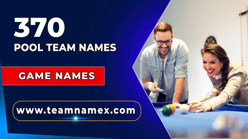Pool Team Names